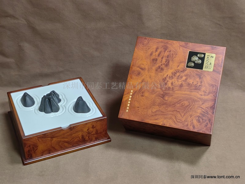 树瘤纹岩茶木盒